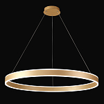 Люстра подвесная светодионая кольцевая золотого цвета Ring Horizontal варинант исполнения - 2 | Loft Concept в Твери
