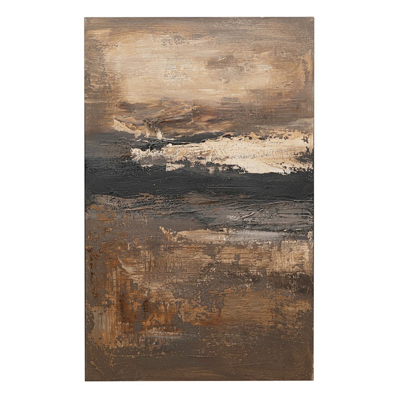 Картина DUSTY HORIZON Бежевый Коричневый Черный в Твери | Loft Concept 