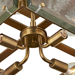 Потолочный светильник квадратный из толстого литого стекла Cast Glass варинант исполнения - 3 | Loft Concept в Твери