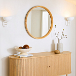 Зеркало круглое в раме из ротанга Wickerwork варинант исполнения - 4 | Loft Concept в Твери