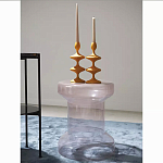 Кофейный столик стеклянный Elegant Lilac Glass Model варинант исполнения - 2 | Loft Concept в Твери