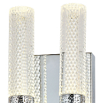 Бра с двумя плафонами Dew Drops Tube Duo Chrome Wall Lamp варинант исполнения - 3 | Loft Concept в Твери
