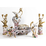 Фарфоровый подсвечник Лебедь с ангелом Asse варинант исполнения - 2 | Loft Concept в Твери