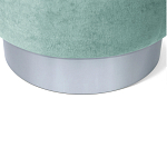 Пуф мятный велюр на металлическом основании Golden Belt варинант исполнения - 4 | Loft Concept в Твери