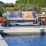 Садовый диван на каркасе из алюминия Petro варинант исполнения - 8 | Loft Concept в Твери