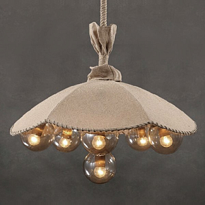 Люстра Loft Pendant Lamp Glass & Linen Bouquet