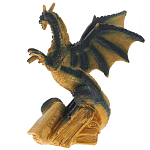 Декоративная статуэтка Дракон Green Gold Dragon Treasure Keeper Statuette варинант исполнения - 3 | Loft Concept в Твери