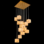 Люстра подвесная с квадратными плафонами из натурального камня Glowing Spheres варинант исполнения - 2 | Loft Concept в Твери