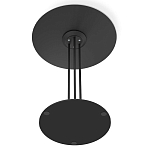 Стол журнальный с круглой бело-голубой столешницей из стекла White and Blue Marble варинант исполнения - 5 | Loft Concept в Твери