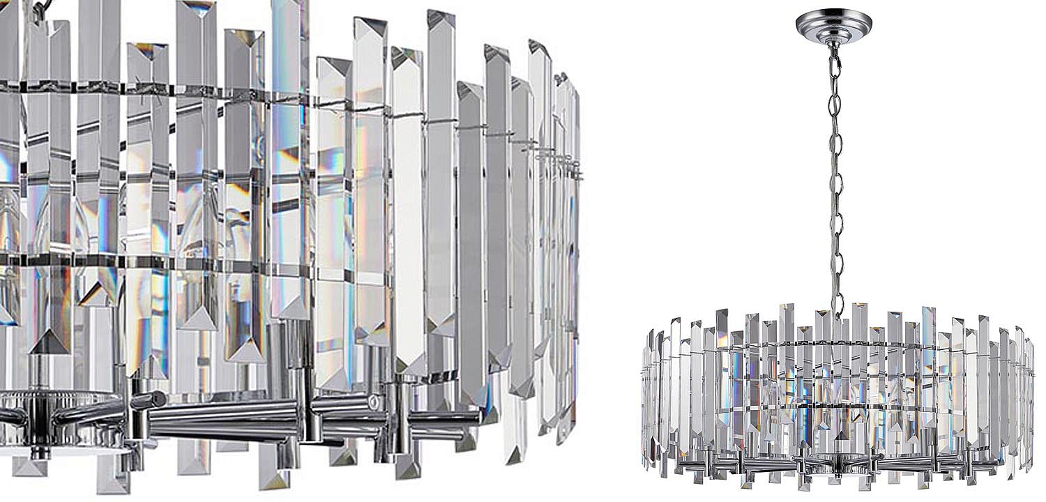 Люстра Langley Chandelier chrome 80 Люстра Langley Chandelier chrome 80 - Loft-Concept в Твери