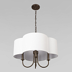 Люстра с белым текстильным абажуром Vitorino  варинант исполнения - 4 | Loft Concept в Твери