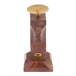 Подсвечник фигурный из натурального камня лемезит Stone Candlestick варинант исполнения - 2 | Loft Concept в Твери