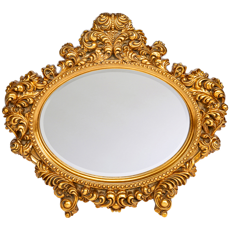Зеркало настенное золотое с ажурным резным орнаментом Classic Ornament Mirror Золотой Зеркало Зеркало настенное золотое с ажурным резным орнаментом Classic Ornament Mirror Золотой Зеркало в Твери | Loft Concept