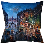 Подушка декоративная Ночной город Impressionism in Art варинант исполнения - 1 | Loft Concept в Твери