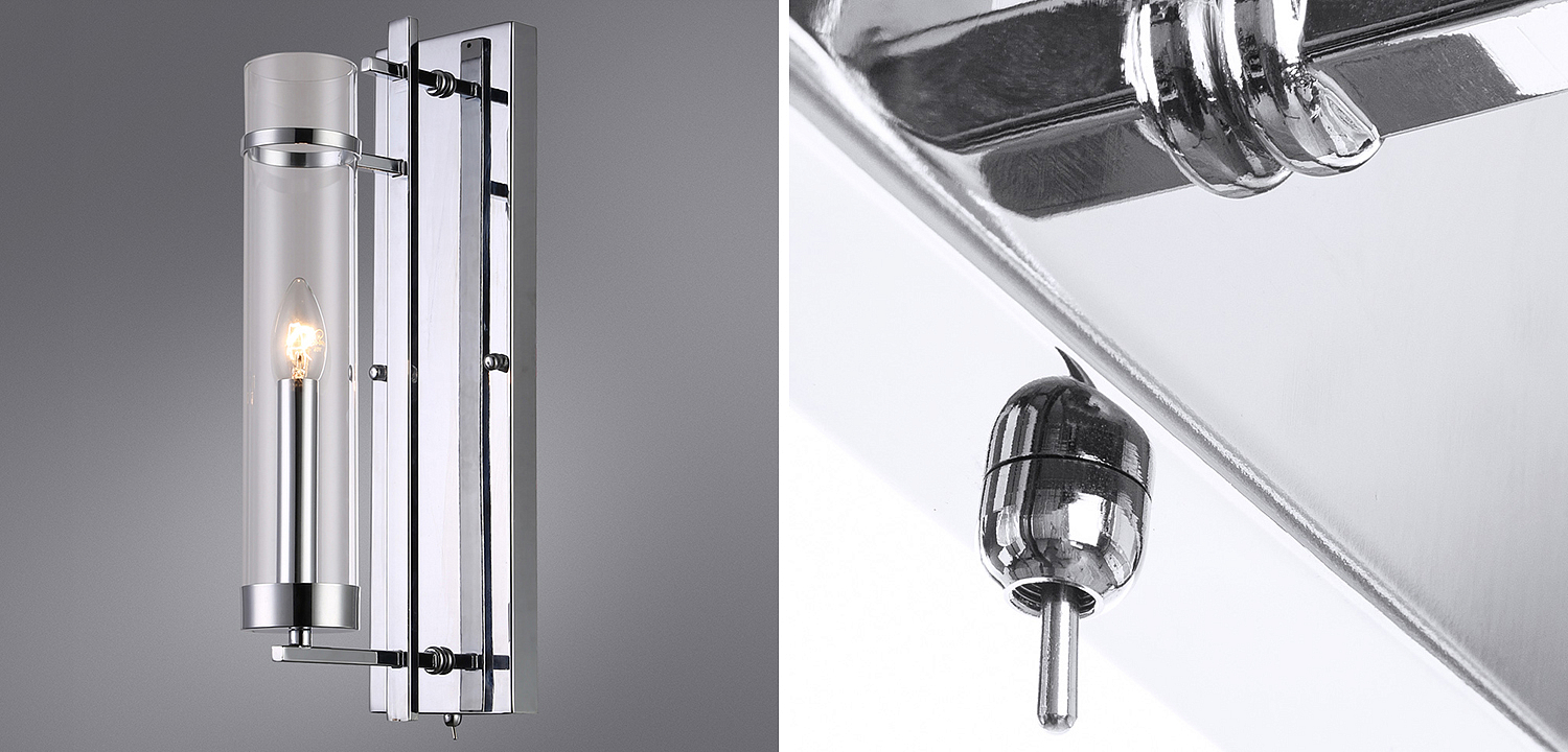 Бра Trondheim Chrome Wall Lamp Бра Trondheim Chrome Wall Lamp - Loft-Concept в Твери