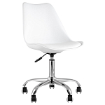 Офисный стул на металлическом основании EGGERY White варинант исполнения - 1 | Loft Concept в Твери