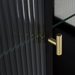 Сервант двухдверный с рифленым стеклом The Keeper варинант исполнения - 4 | Loft Concept в Твери