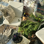 Круглый поднос из эпоксидной смолы с цветами черный Epoxy Resin Flowers Tray Black варинант исполнения - 2 | Loft Concept в Твери