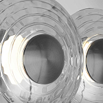 Бра из трех стеклянных фактурных дисков Eyepiece варинант исполнения - 6 | Loft Concept в Твери