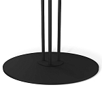 Стол журнальный с круглой бело-голубой столешницей из стекла White and Blue Marble варинант исполнения - 4 | Loft Concept в Твери