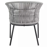 Кресло с декоративным плетением на спинке и подлокотниках Armchair Weaving варинант исполнения - 4 | Loft Concept в Твери