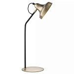 Настольная лампа с плафоном в форме купола в сочетании черного и золотистого цвета Minimalist Execution варинант исполнения - 2 | Loft Concept в Твери