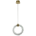 Подвесной светильник кольцо украшенный кристаллами из хрусталя Gilbertine Crystals Ring Hanging Lamp варинант исполнения - 2 | Loft Concept в Твери