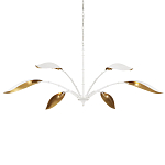 Люстра белая с плафонами в виде лепестков Delicate Flower варинант исполнения - 3 | Loft Concept в Твери