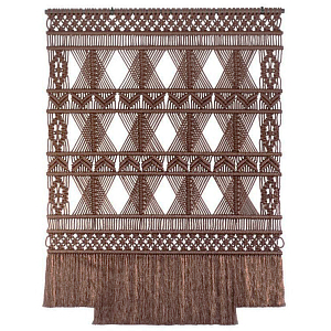 Панно Макраме коричневый цвет 
