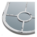 Зеркало-окно с арочным силуэтом в венецианском стиле Venetian White Mirror варинант исполнения - 2 | Loft Concept в Твери