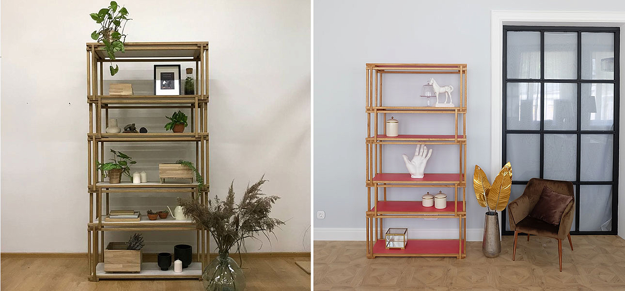 Стеллаж кубические сечения Hadley Стеллаж кубические сечения Hadley - Loft-Concept в Твери