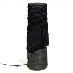 Напольная лампа черная с текстильными элементами "ЯРВИ" варинант исполнения - 8 | Loft Concept в Твери