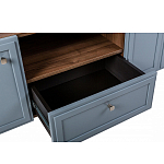 ТВ-тумба серая из массива бука с 2-мя дверками и ящиком Wenge Light варинант исполнения - 6 | Loft Concept в Твери