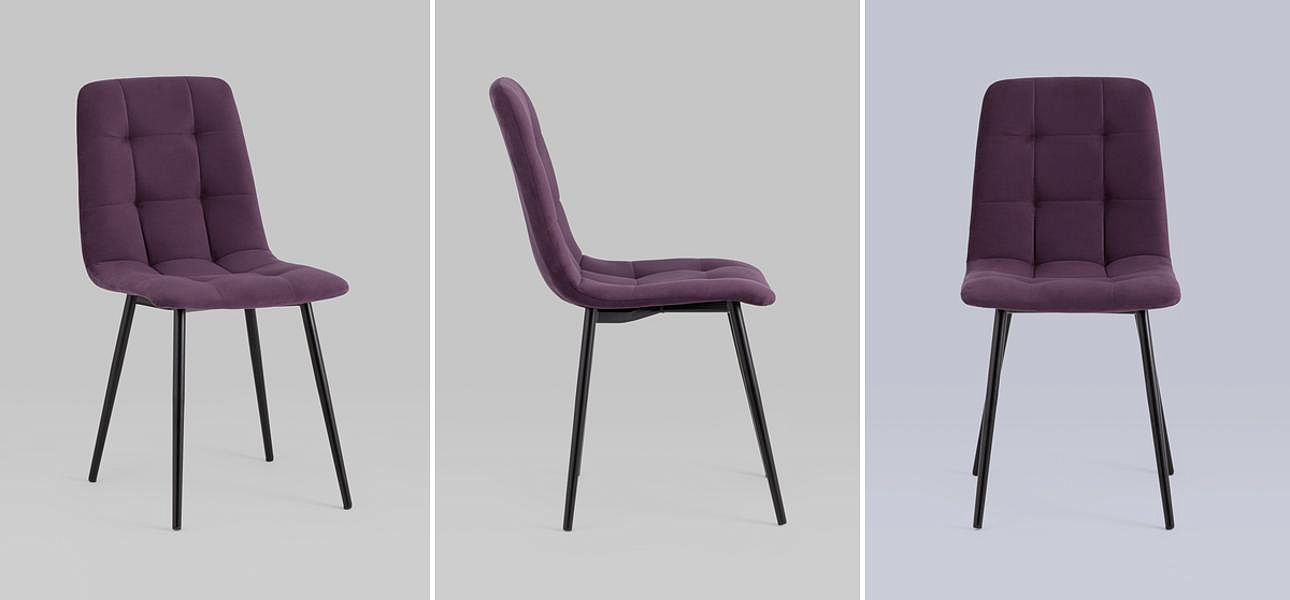 Стул NANCY S-2 Chair Пыльно-Фиолетовый Велюр Стул NANCY S-2 Chair Пыльно-Фиолетовый Велюр - Loft-Concept в Твери
