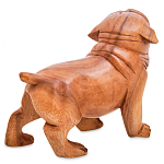 Статуэтка деревянная в виде собаки Balinese Dog варинант исполнения - 2 | Loft Concept в Твери
