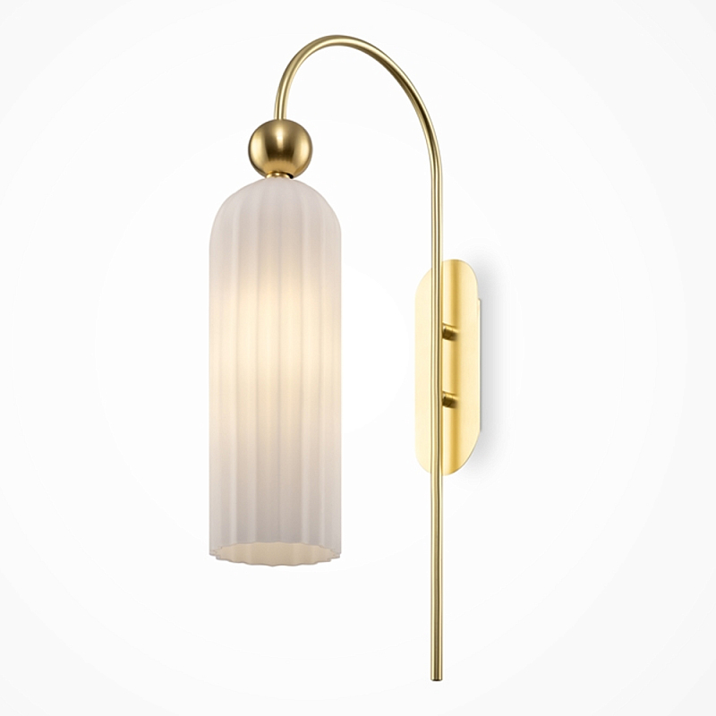 Бра Maytack c Белым Плафоном  Золотой Белый в Твери | Loft Concept 