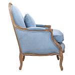 Кресло Ava Classical Armchair light blue velour варинант исполнения - 2 | Loft Concept в Твери