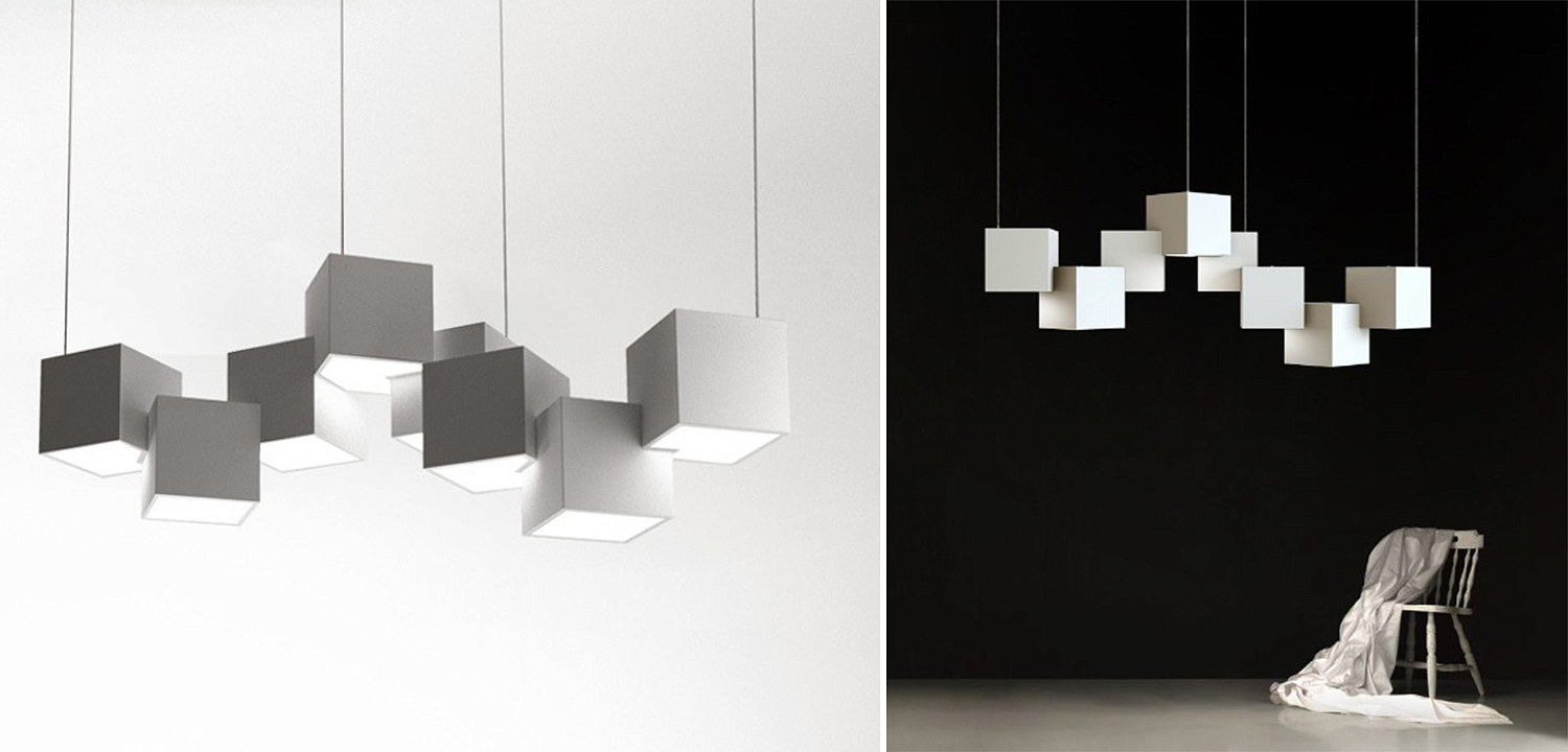 Дизайнерский светодиодный светильник Белый Eight Squares Lamp Дизайнерский светодиодный светильник Белый Eight Squares Lamp - Loft-Concept в Твери