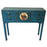 Консоль в китайском стиле с 4-мя ящиками Chinese Elm Console Table варинант исполнения - 1 | Loft Concept в Твери