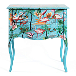 Комод с росписью Розовый фламинго L.XV CHEST OF DRAWERS Flowers with Flamingo варинант исполнения - 2 | Loft Concept в Твери