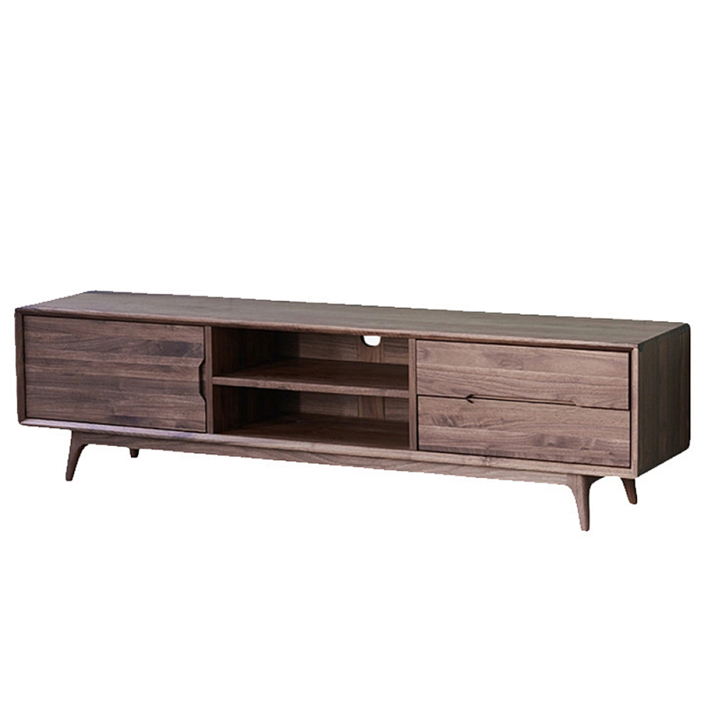 Тумба под телевизориз массива дерева Walnut TV Stand Орех Тумба под телевизориз массива дерева Walnut TV Stand Орех в Твери | Loft Concept