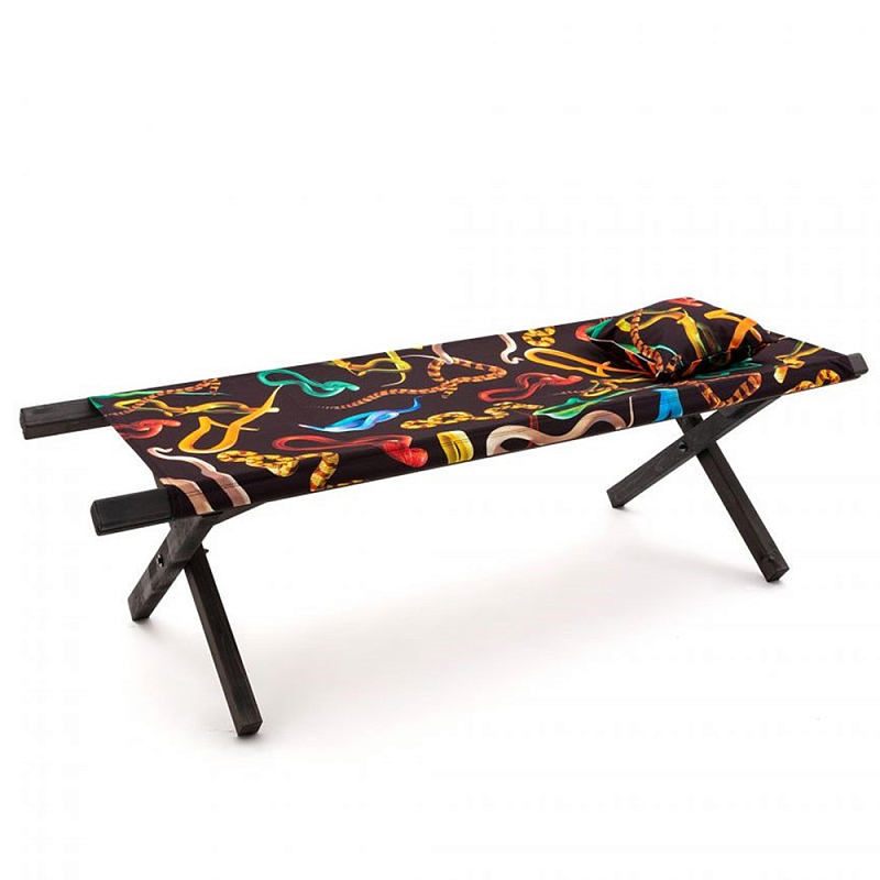 Шезлонг Seletti Poolbed Snakes Черный Мульти Шезлонг Seletti Poolbed Snakes Черный Мульти в Твери | Loft Concept