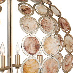 Люстра в форме шара с декором из круглых декоративных элементов Bright Shell Discs варинант исполнения - 1 | Loft Concept в Твери