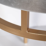 Столик журнальный серебристый с круглой столешницей Showing Refinement варинант исполнения - 2 | Loft Concept в Твери