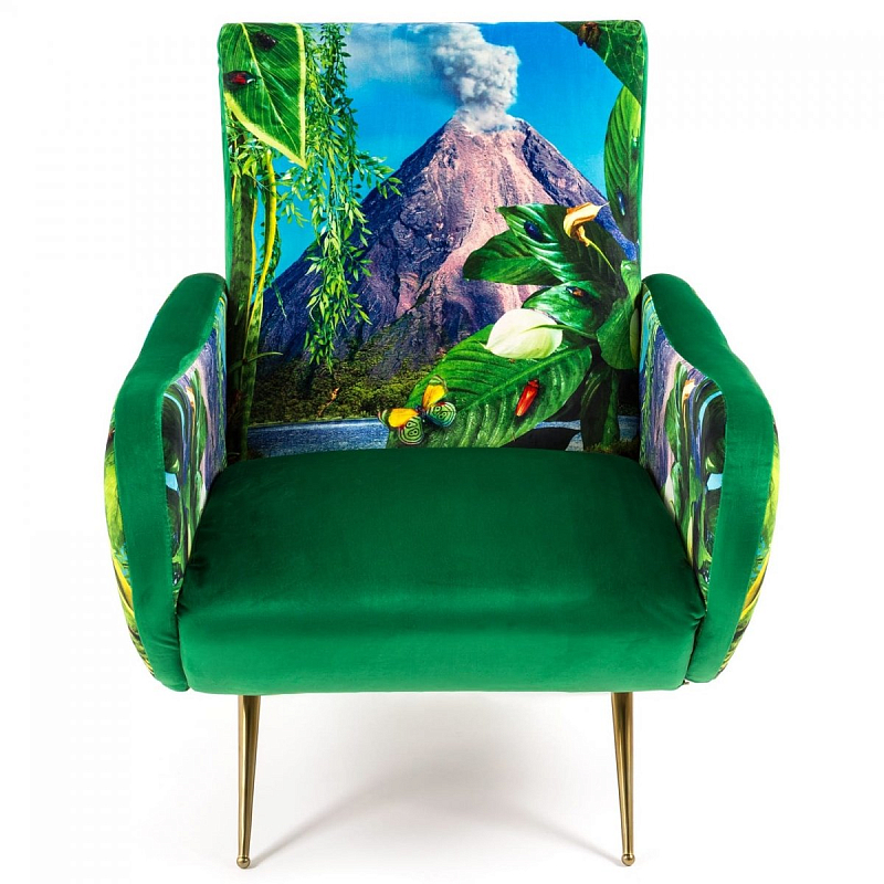 Кресло Seletti Armchair Volcano Бирюзовый Зеленый Латунь Кресло Seletti Armchair Volcano Бирюзовый Зеленый Латунь в Твери | Loft Concept