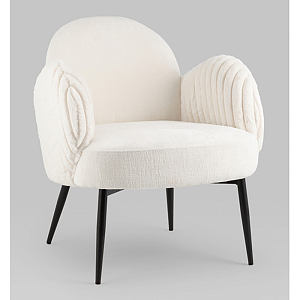 Полукресло Wave Stripes букле белый