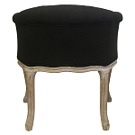 Кресло низкое в стиле прованс Louis French Armchair black flax варинант исполнения - 2 | Loft Concept в Твери