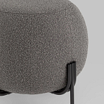 Пуф в ткани букле темно-серого цвета Pikelet варинант исполнения - 3 | Loft Concept в Твери