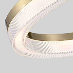 Люстра подвесная круглая светодиодная с золотым каркасом Ring Horizontal варинант исполнения - 2 | Loft Concept в Твери