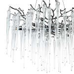 Люстра с хрустальными подвесками Frozen Drops Chandelier Chrome 10 варинант исполнения - 3 | Loft Concept в Твери